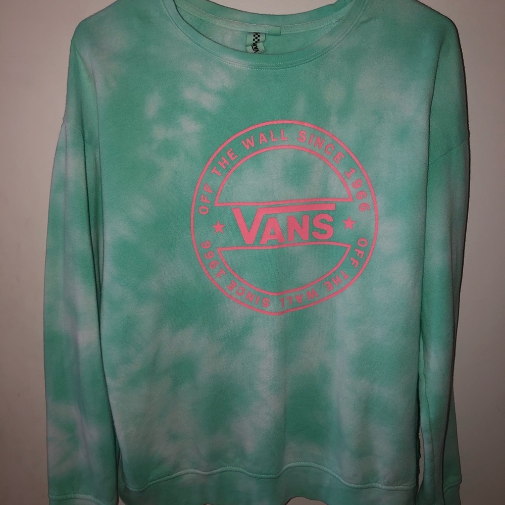 Vans tie dye crew neck sweatshirt